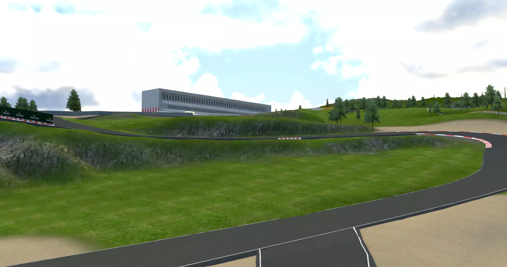 Very Difficult F1 race Track Custom Made in Blender Realistic 3D model_7