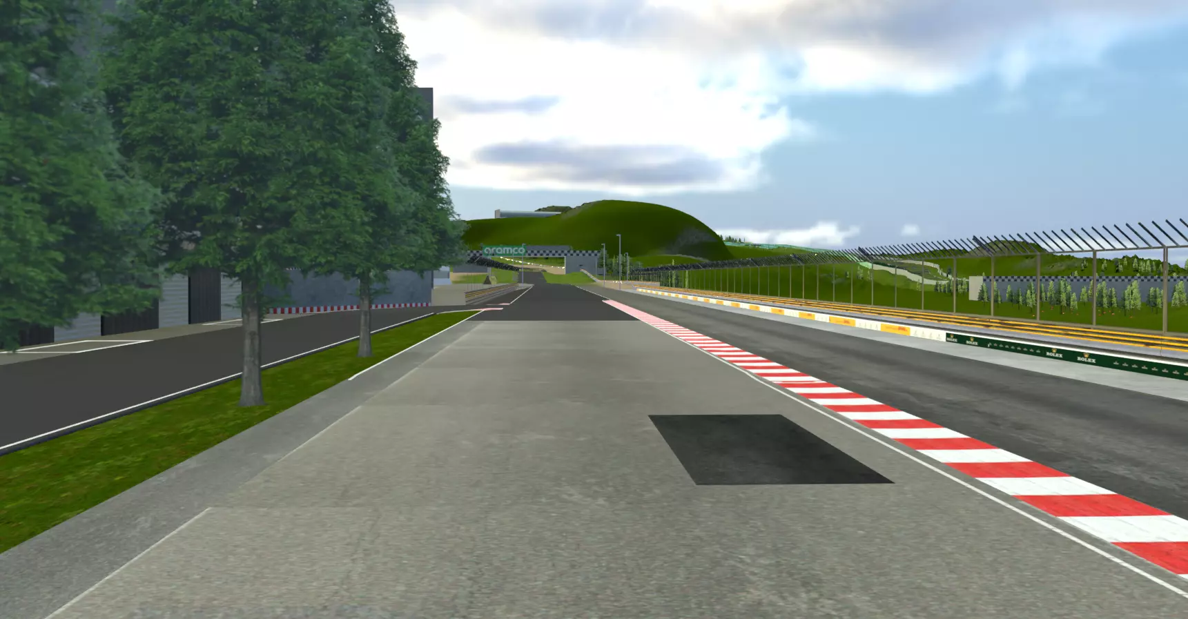 Very Difficult F1 race Track Custom Made in Blender Realistic 3D model_4