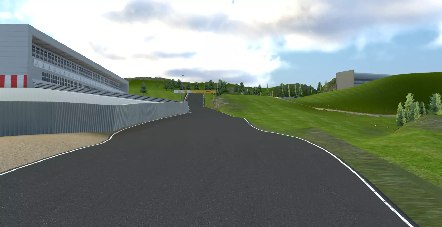 Very Difficult F1 race Track Custom Made in Blender Realistic 3D model_9