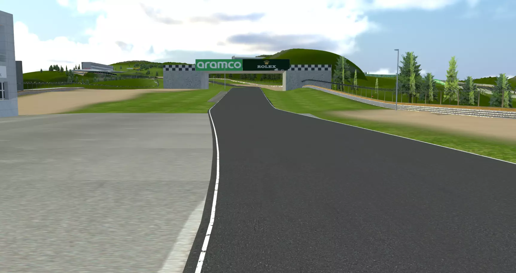 Very Difficult F1 race Track Custom Made in Blender Realistic 3D model_5
