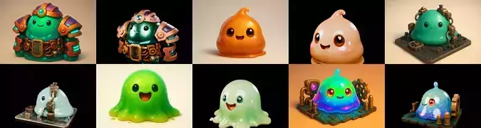 blob techno slime bundle 12 pack 81 glb