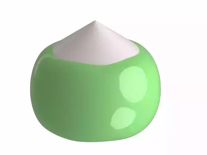 Cute 3d coconut