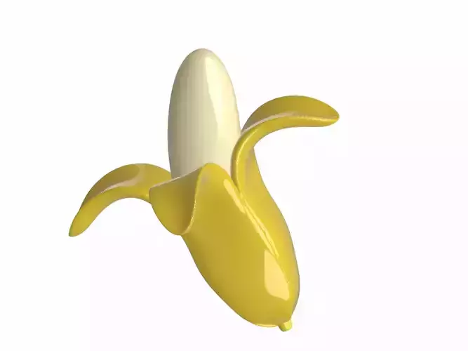 Cute Peeled Banana