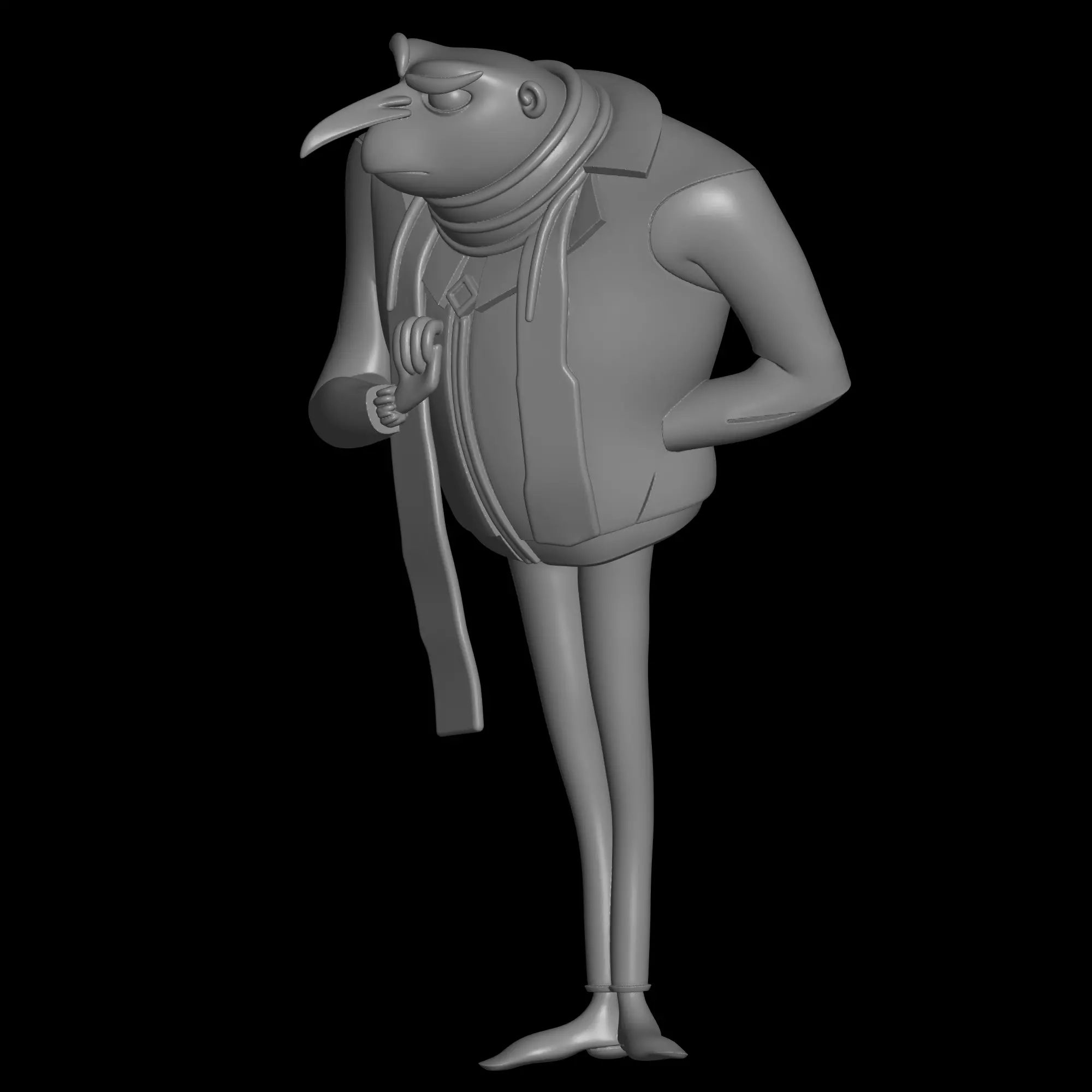 minions boss figure 3D print model_1