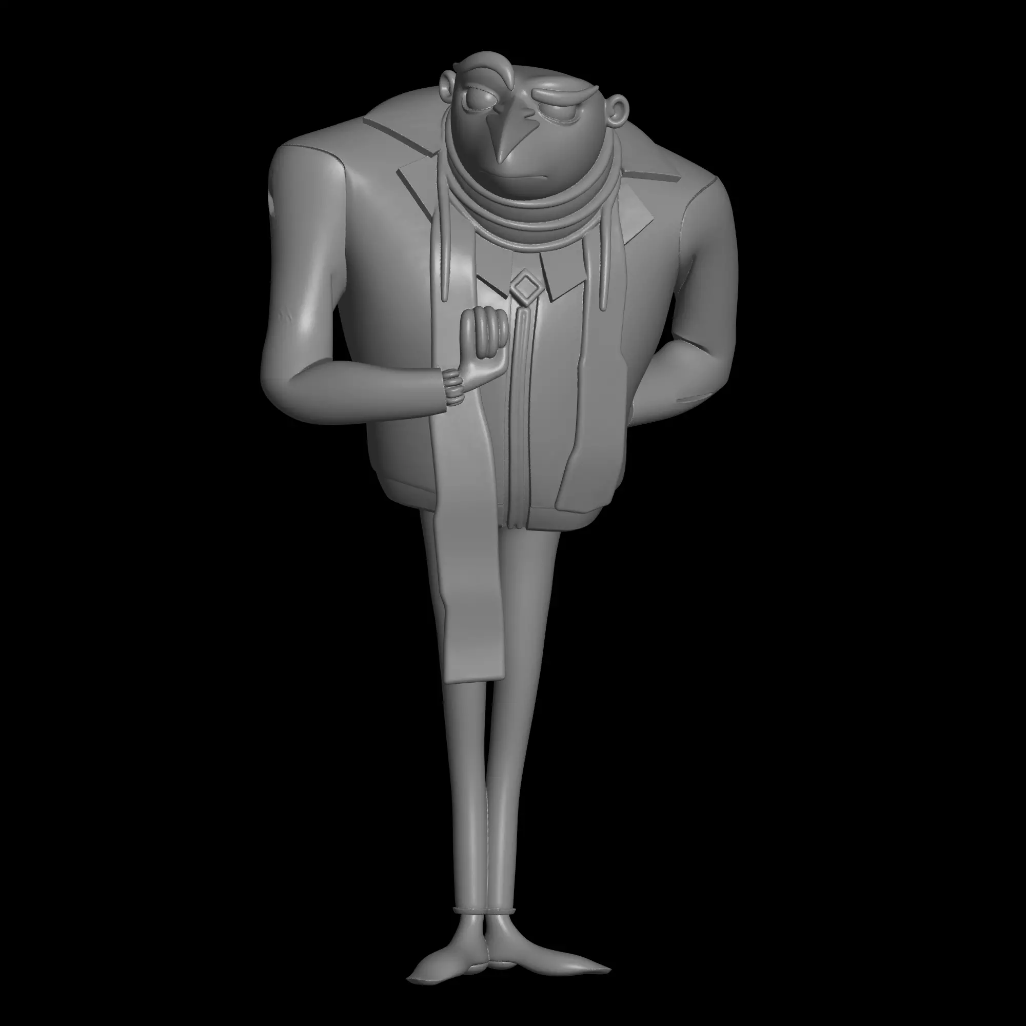 minions boss figure 3D print model_0