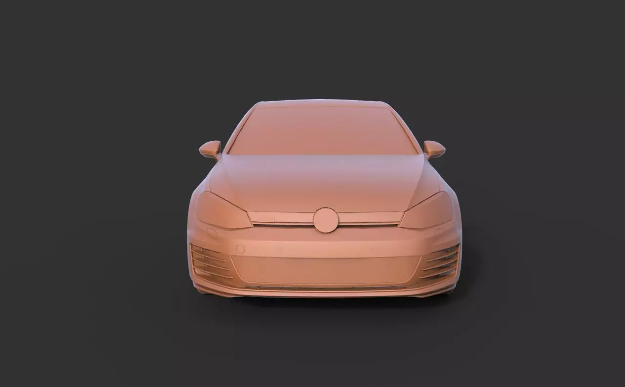 Volkswagen Golf GTI 3D print model_1