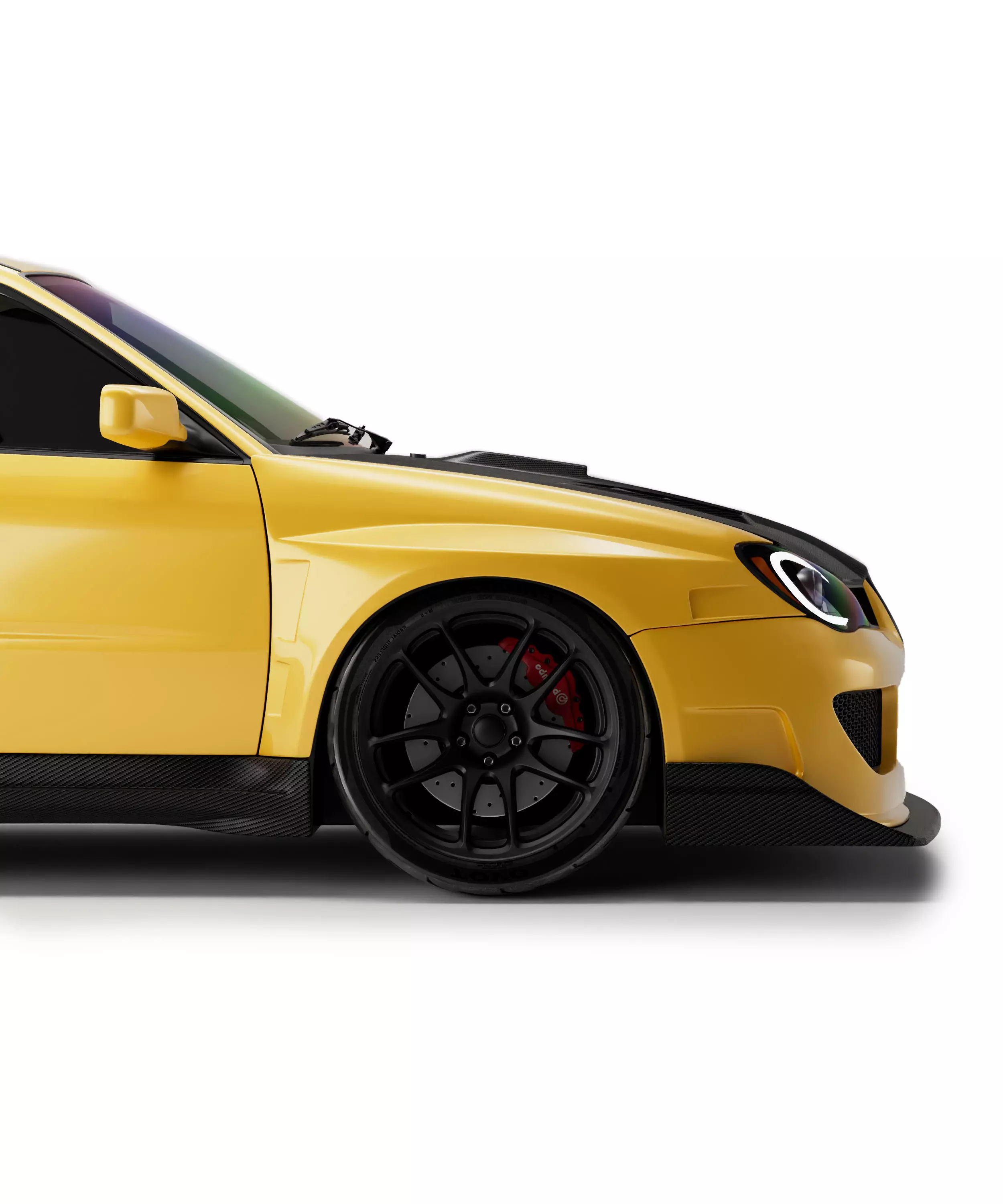 Subaru Impreza Low-poly 3D model_3