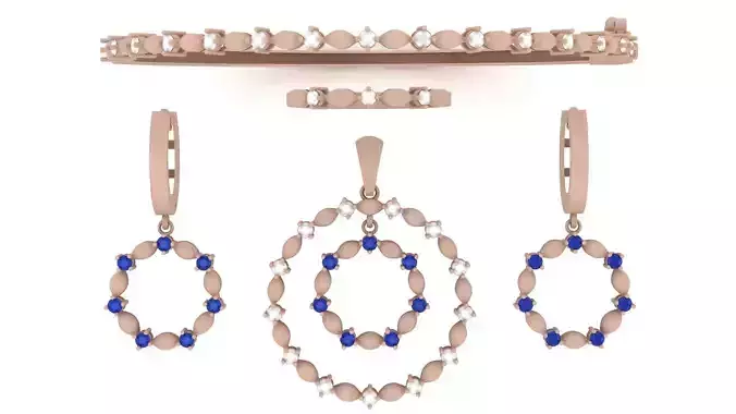 Ring - Bracelet - Pendadnt - Earring - 3Size Bracelet 6Size ring