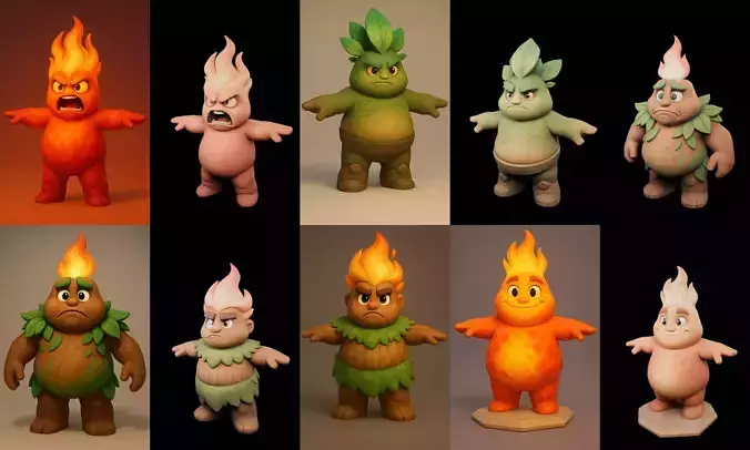 Elemental bundle 8 pack 100 glb