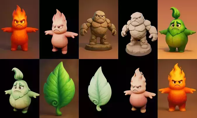 Elemental bundle 6 pack 100 glb