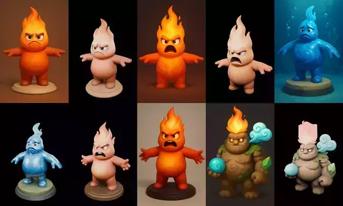 Elemental bundle 5 pack 100 glb