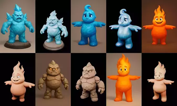 Elemental bundle 3 pack 100 glb