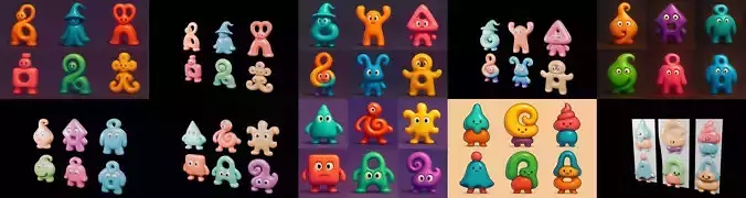 Humanoid Artefack bundle 2 pack 100 glb