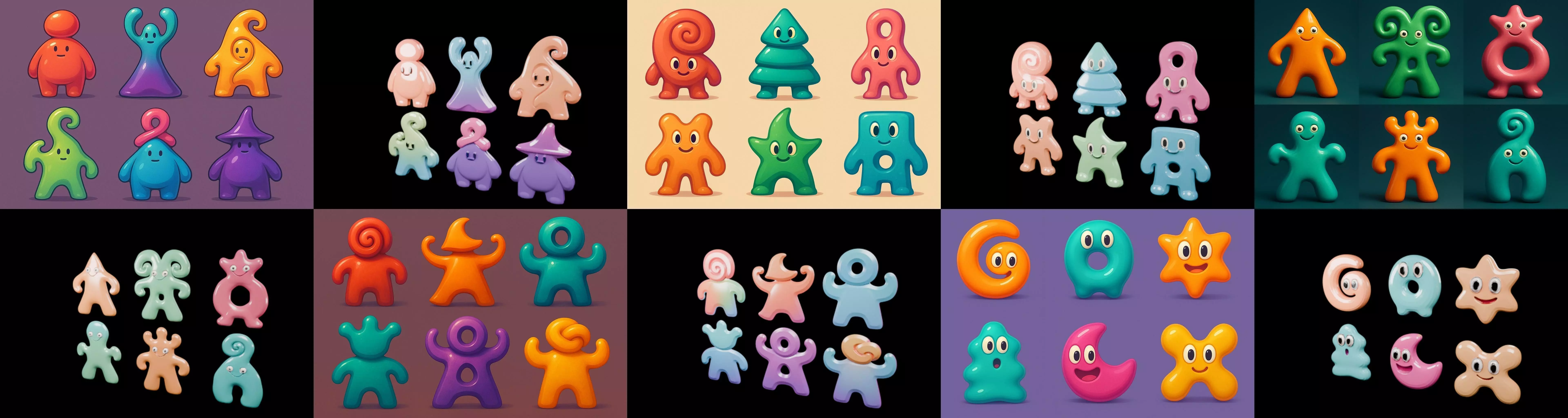 Humanoid Artefack bundle 16 pack 100 glb 3D model_9