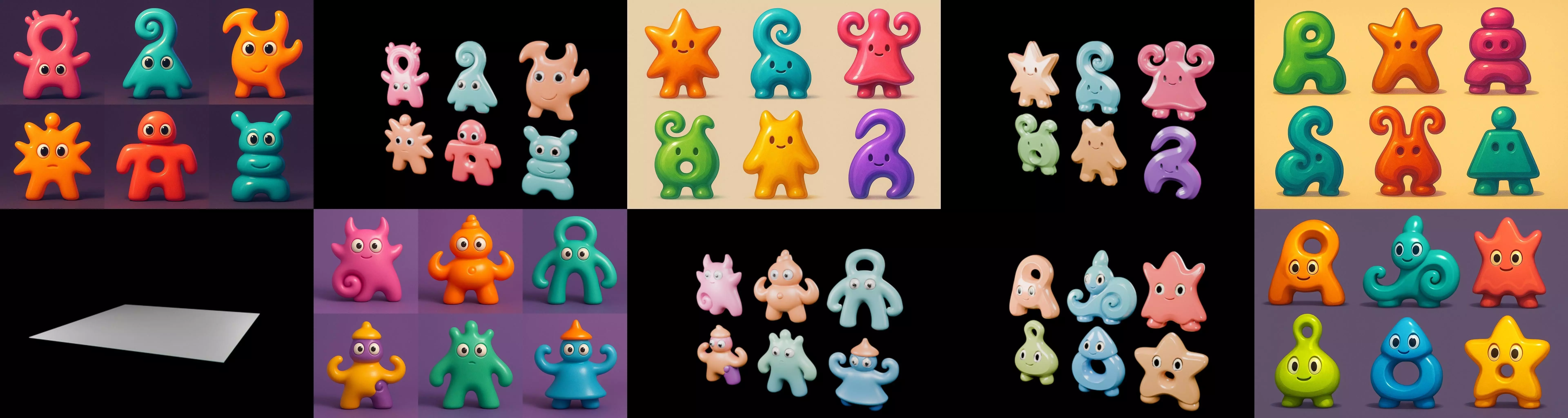 Humanoid Artefack bundle 16 pack 100 glb 3D model_18