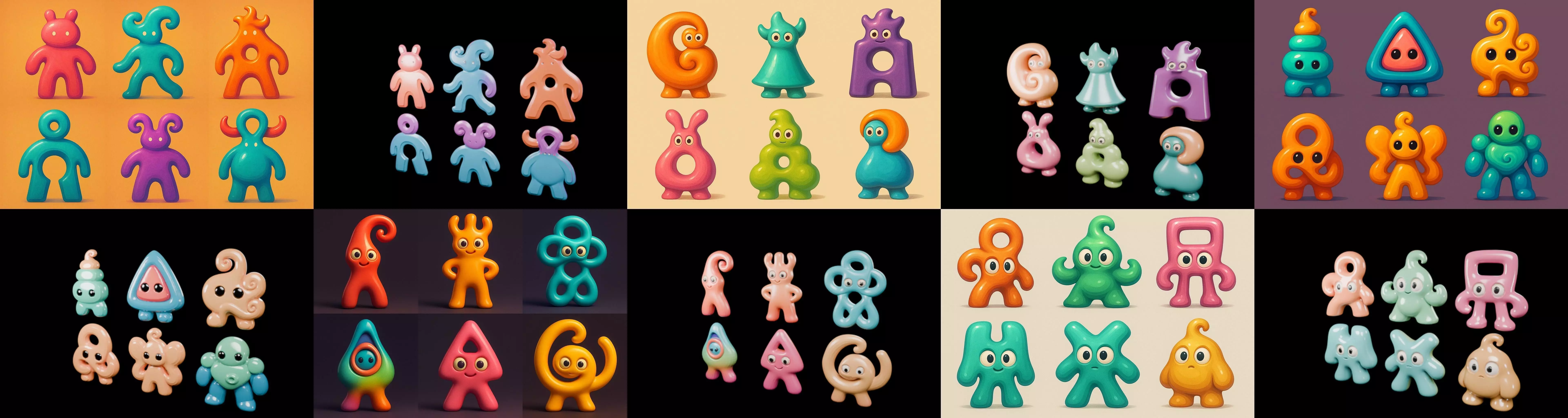 Humanoid Artefack bundle 16 pack 100 glb 3D model_6