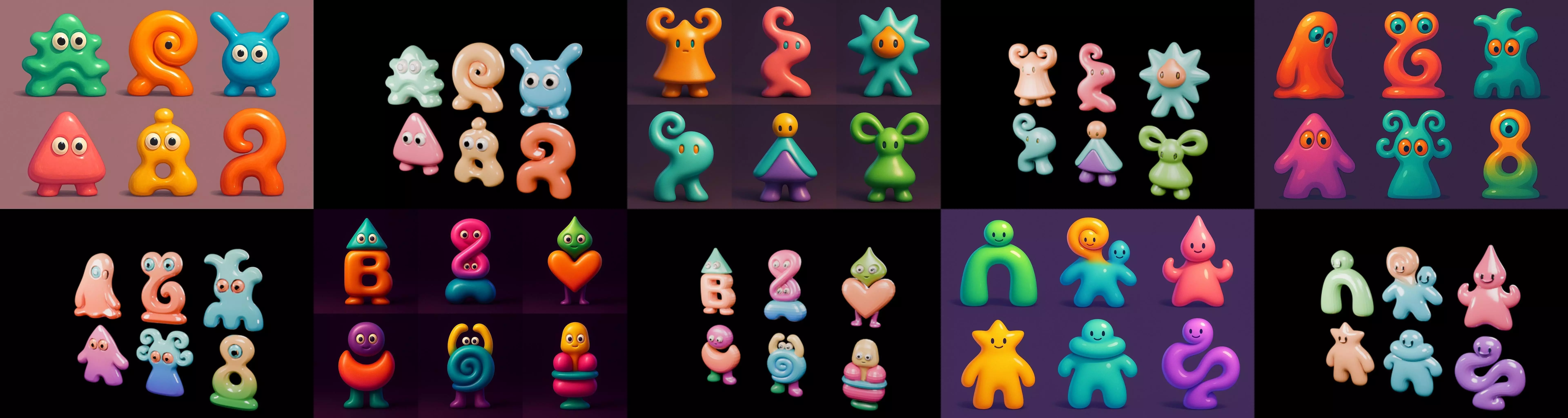 Humanoid Artefack bundle 16 pack 100 glb 3D model_19