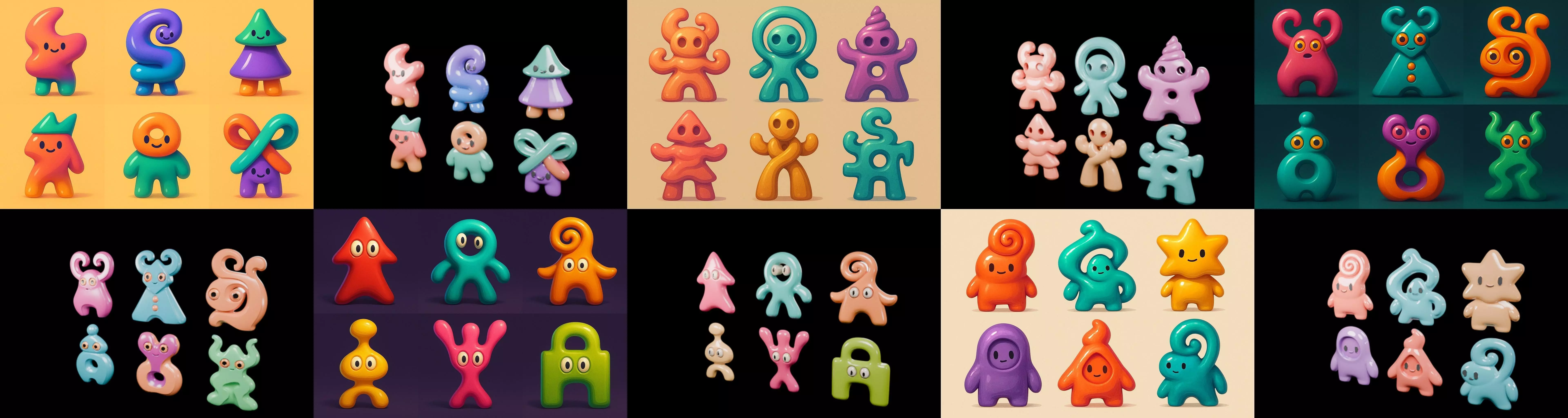 Humanoid Artefack bundle 16 pack 100 glb 3D model_8