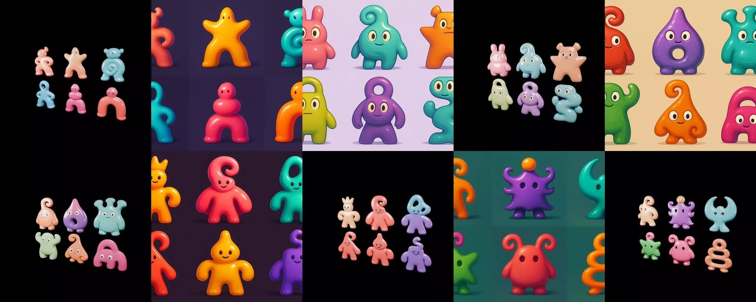 Humanoid Artefack bundle 16 pack 100 glb 3D model_17