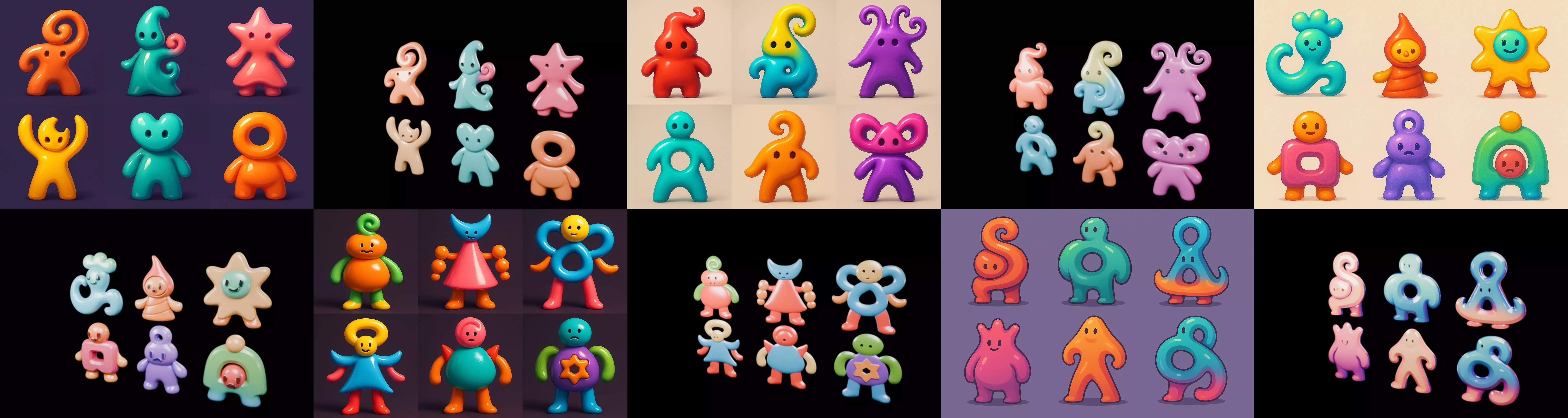 Humanoid Artefack bundle 16 pack 100 glb 3D model_10