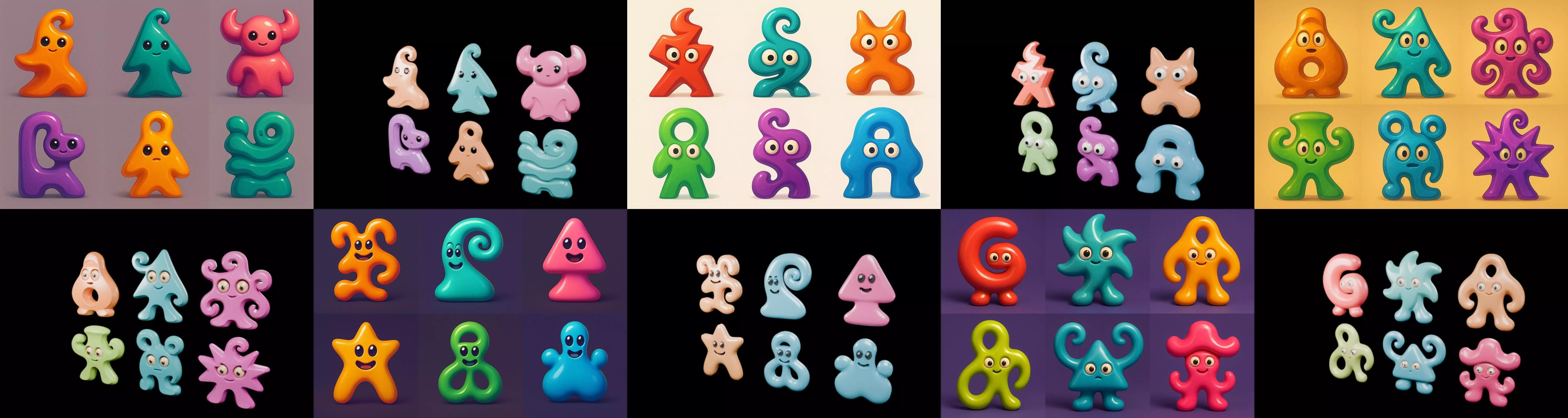 Humanoid Artefack bundle 16 pack 100 glb 3D model_4