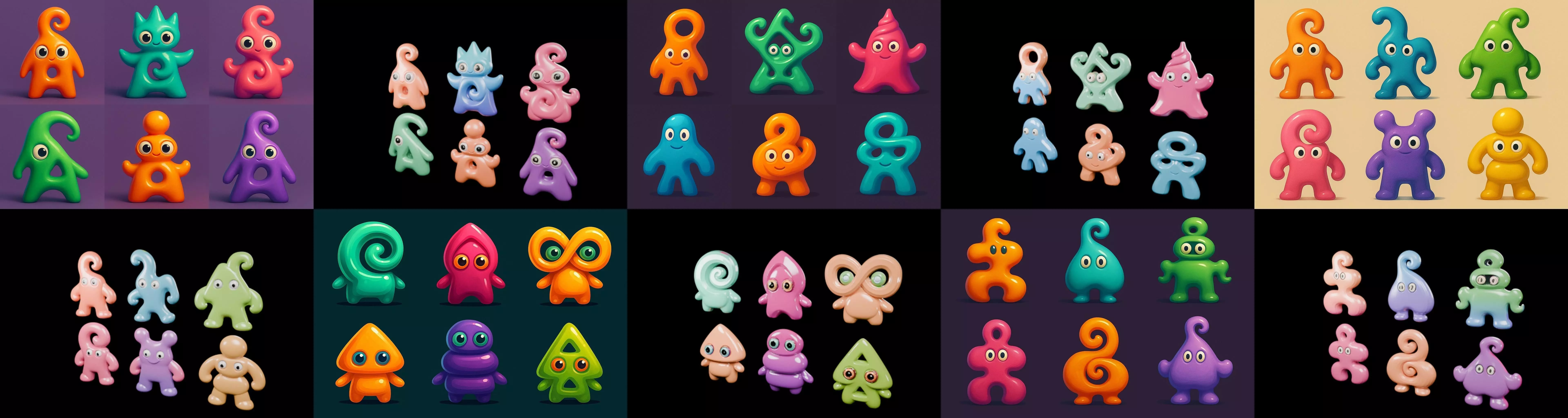 Humanoid Artefack bundle 16 pack 100 glb 3D model_11