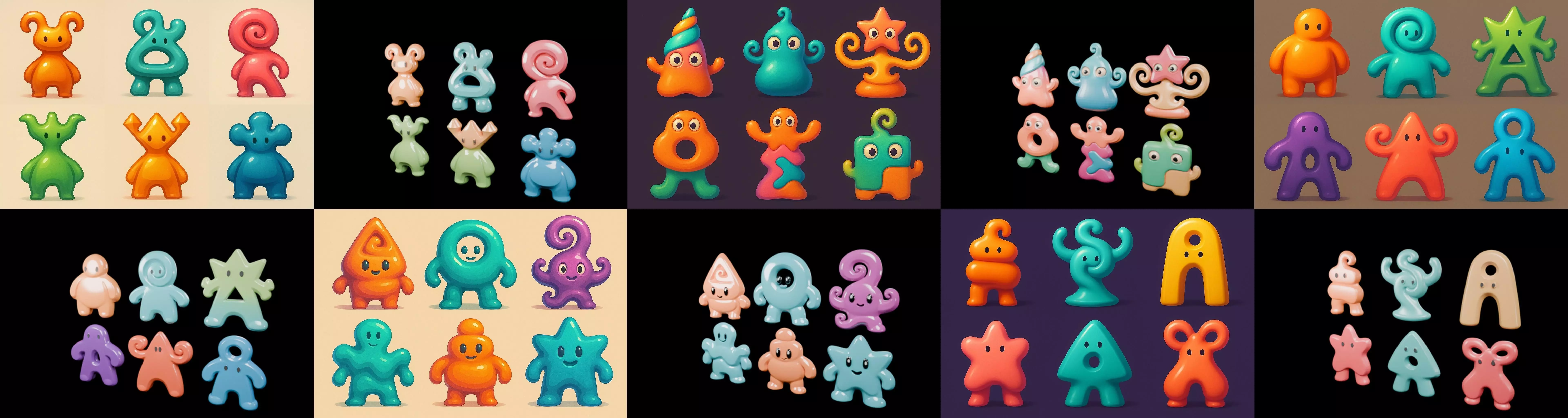 Humanoid Artefack bundle 16 pack 100 glb 3D model_0