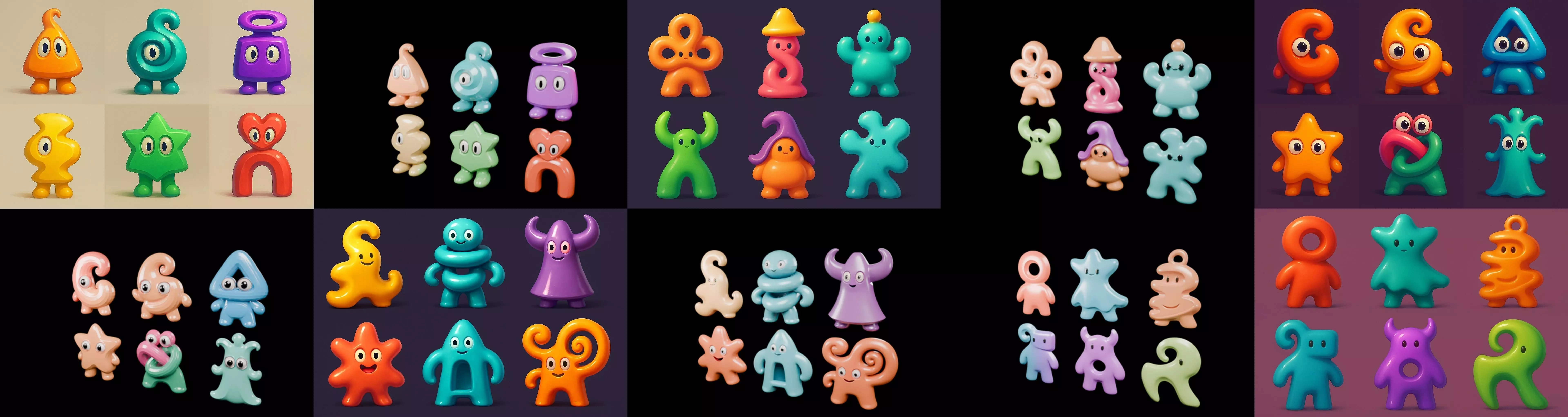 Humanoid Artefack bundle 15 pack 100 glb 3D model_8