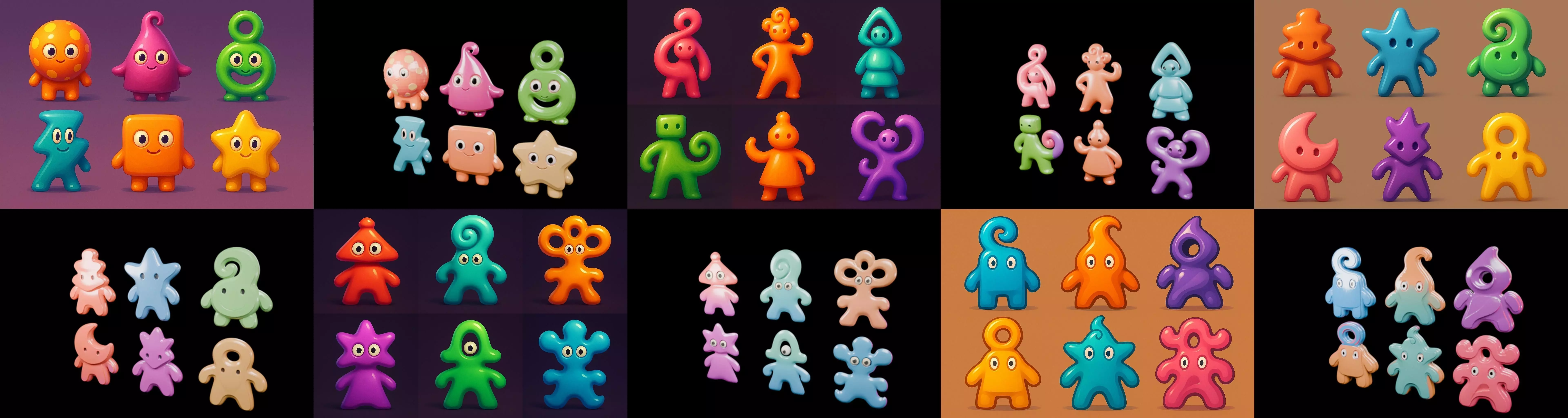 Humanoid Artefack bundle 15 pack 100 glb 3D model_16