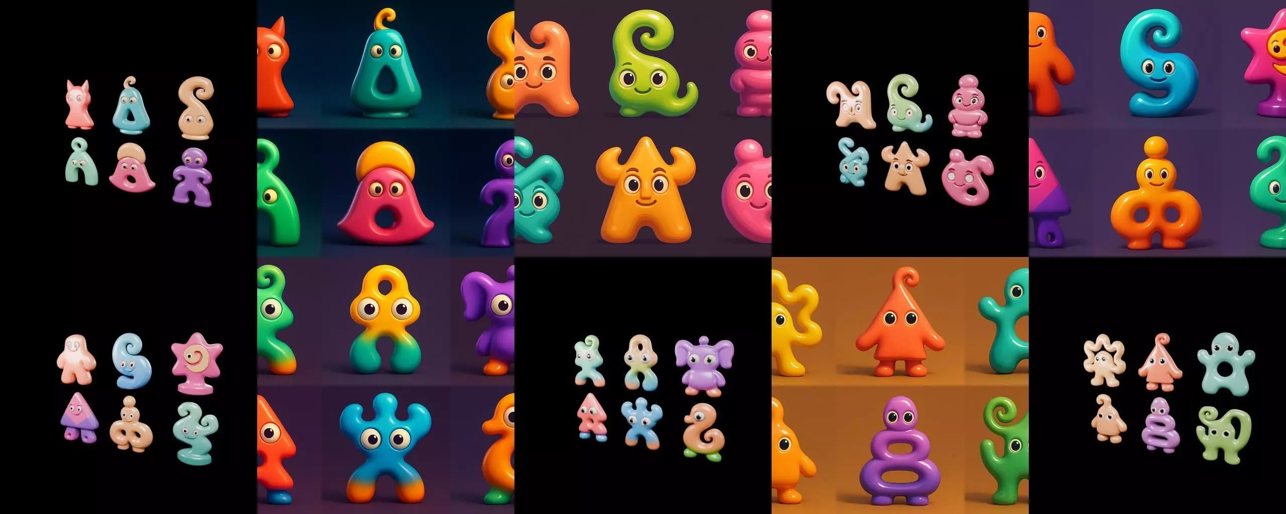 Humanoid Artefack bundle 15 pack 100 glb 3D model_5