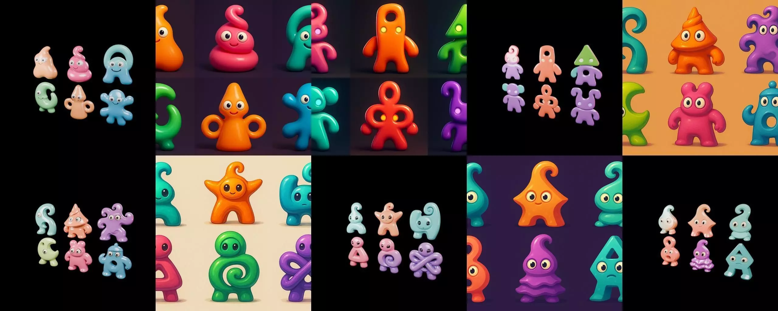 Humanoid Artefack bundle 15 pack 100 glb 3D model_11