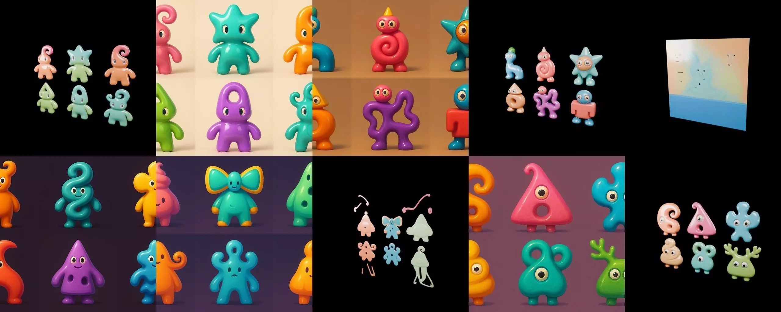 Humanoid Artefack bundle 15 pack 100 glb 3D model_7