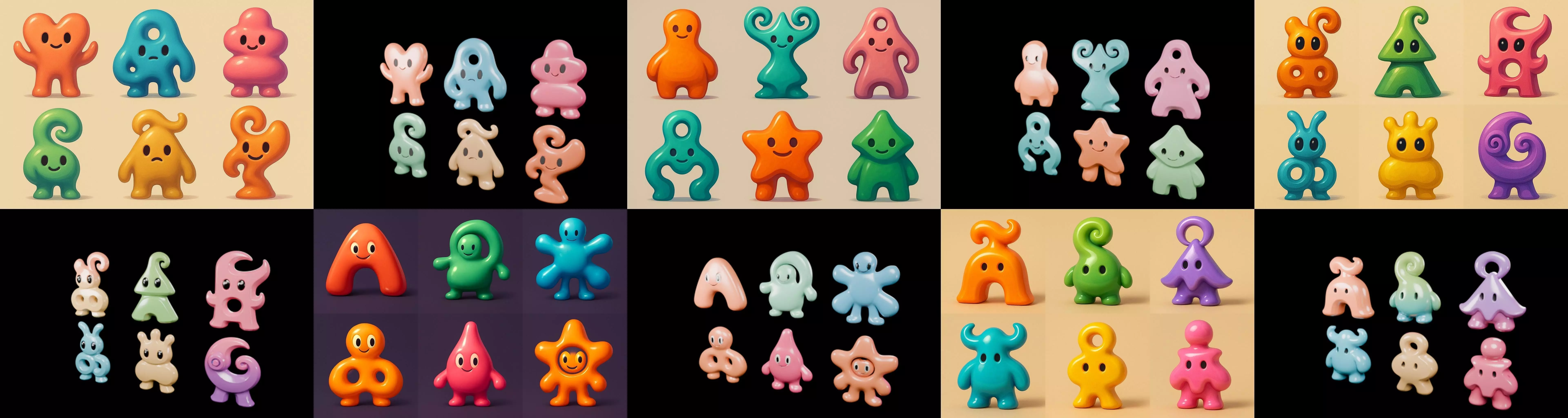 Humanoid Artefack bundle 15 pack 100 glb 3D model_12