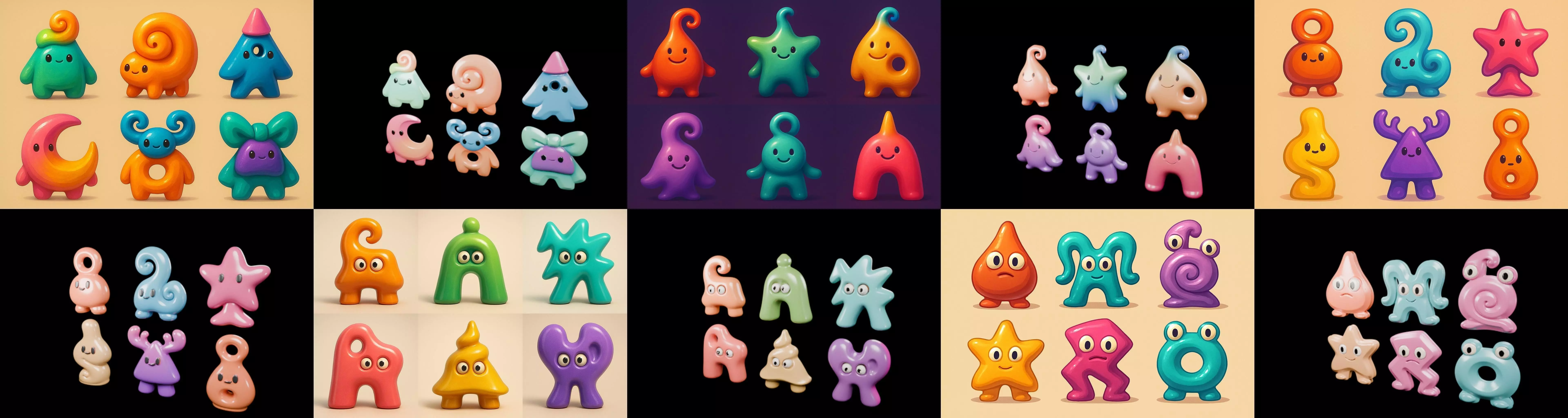 Humanoid Artefack bundle 15 pack 100 glb 3D model_18