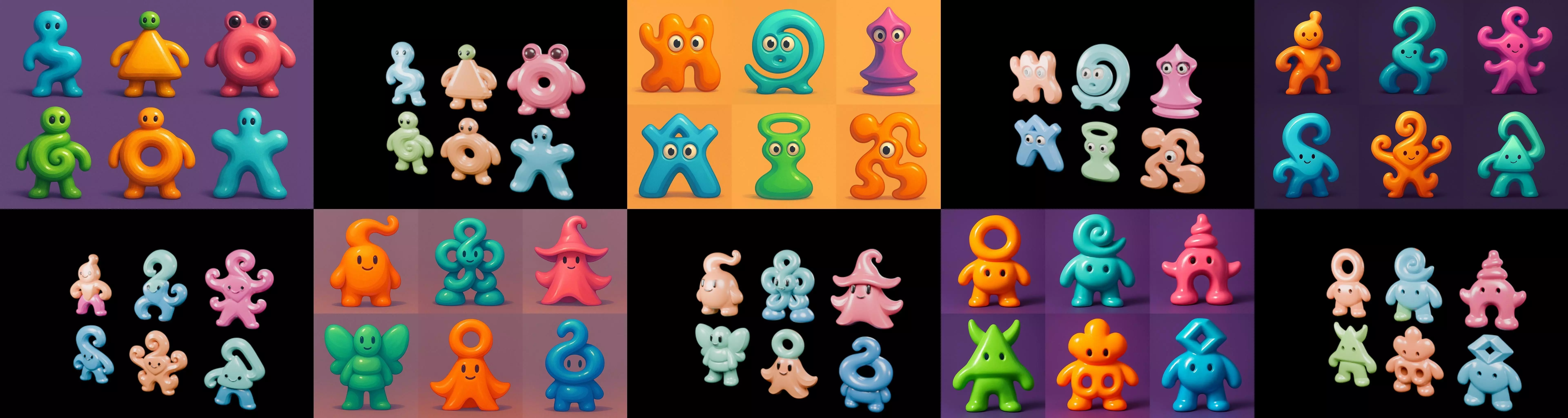 Humanoid Artefack bundle 15 pack 100 glb 3D model_4