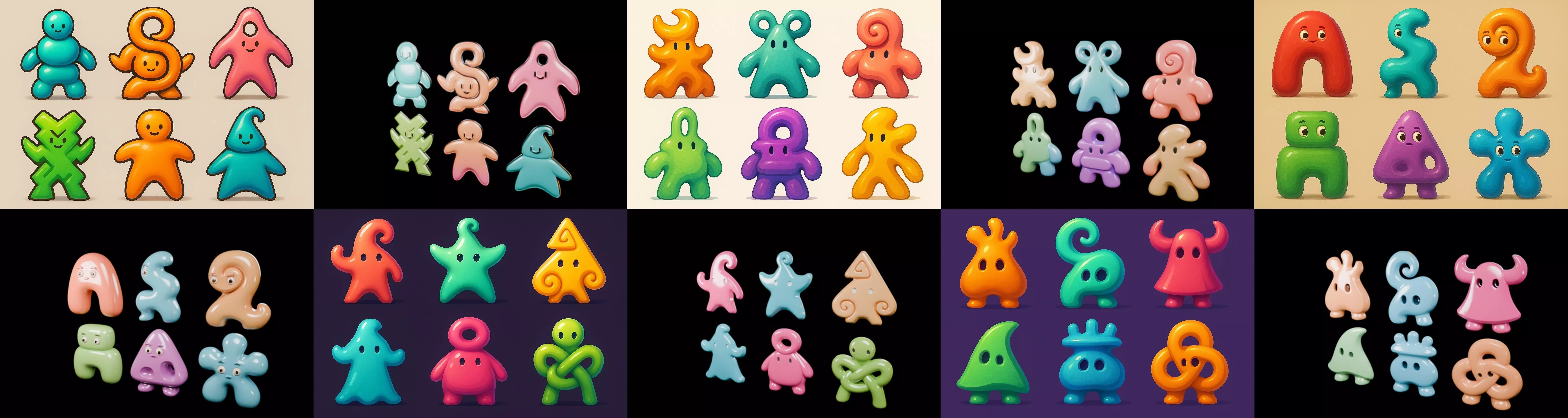 Humanoid Artefack bundle 15 pack 100 glb 3D model_13