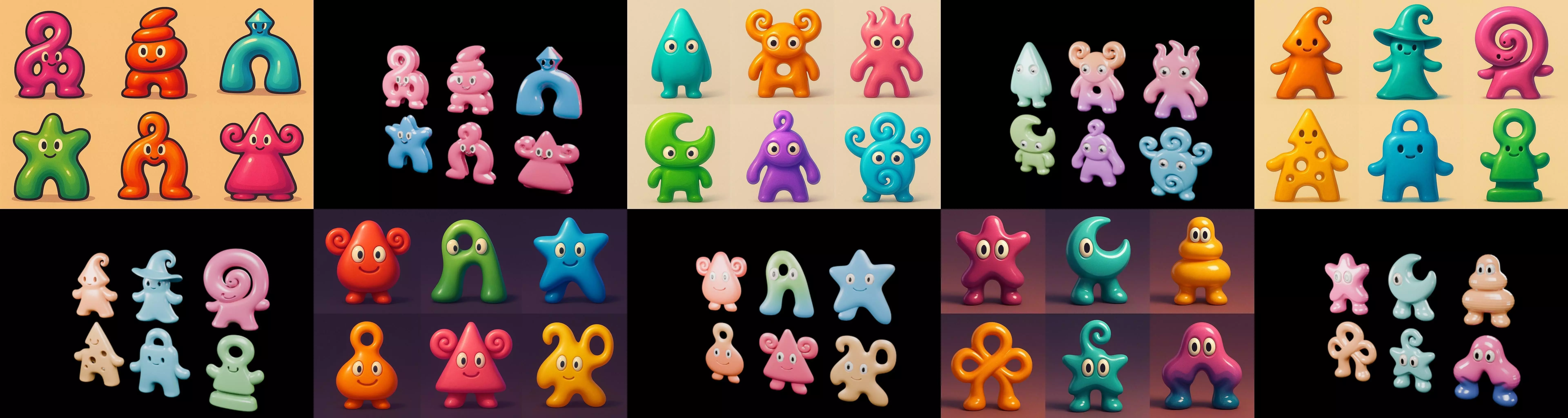 Humanoid Artefack bundle 15 pack 100 glb 3D model_0