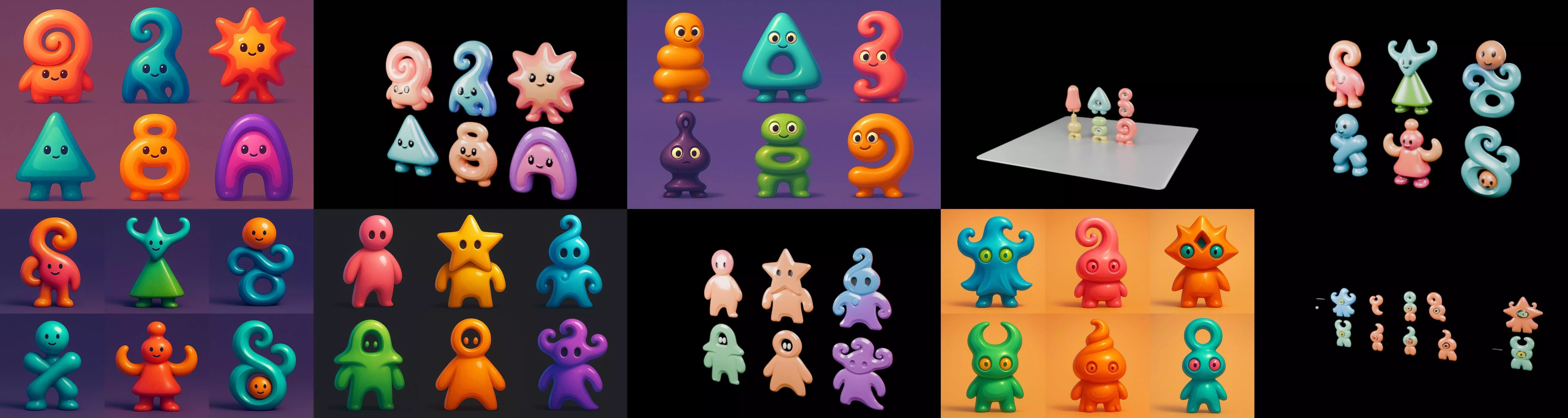 Humanoid Artefack bundle 14 pack 100 glb 3D model_8