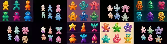 Humanoid Artefack bundle 14 pack 100 glb