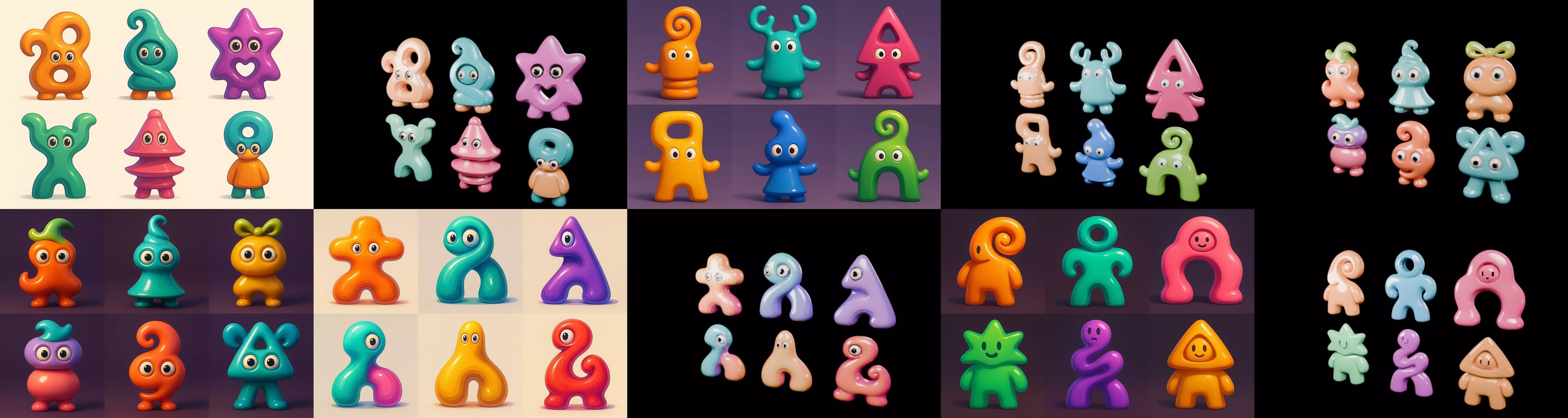 Humanoid Artefack bundle 14 pack 100 glb 3D model_15