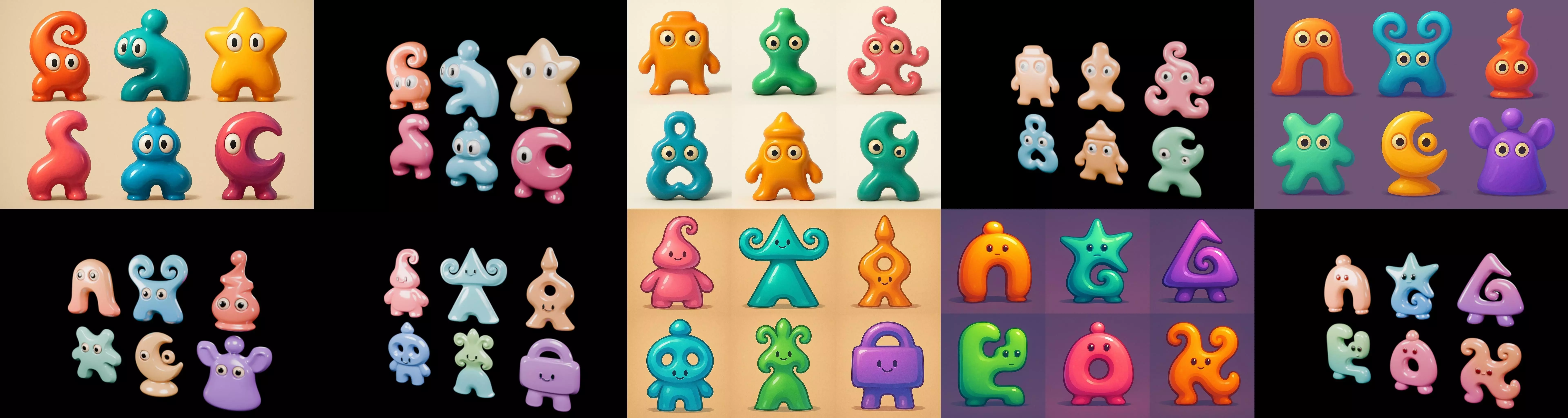 Humanoid Artefack bundle 14 pack 100 glb 3D model_9