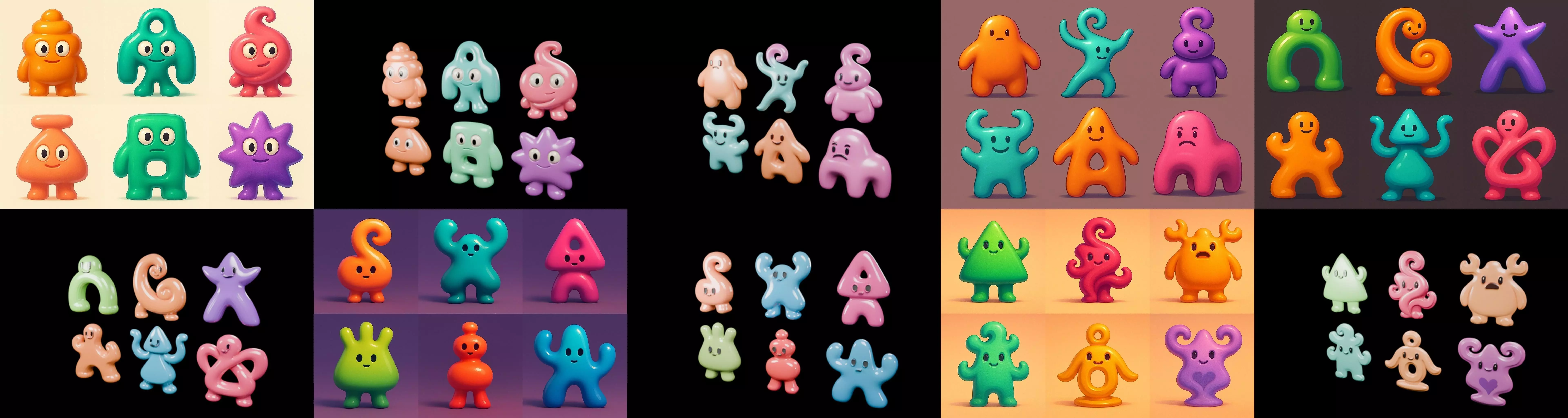 Humanoid Artefack bundle 14 pack 100 glb 3D model_2