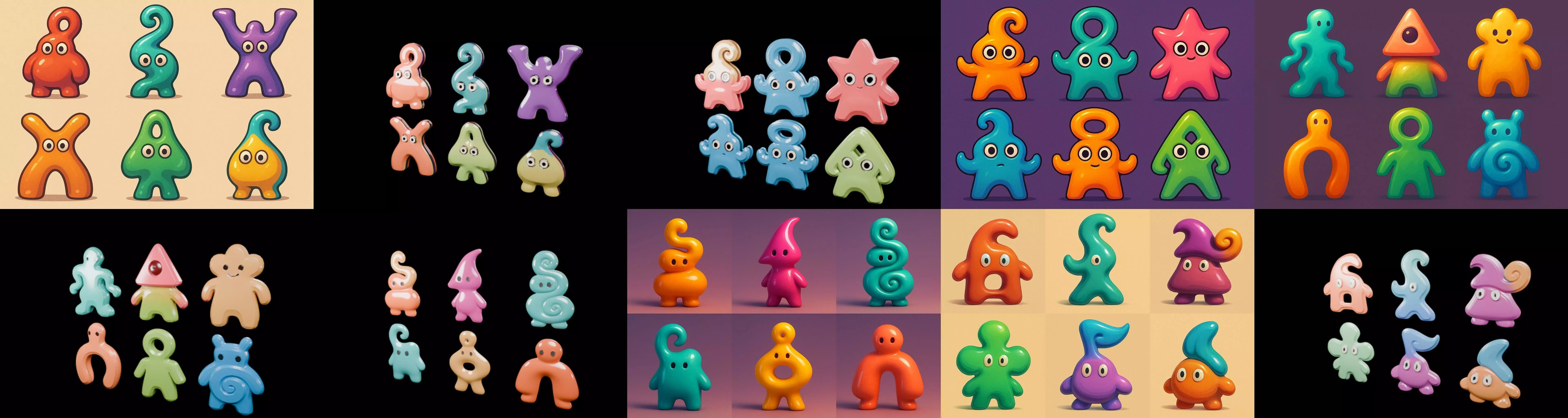 Humanoid Artefack bundle 14 pack 100 glb 3D model_13