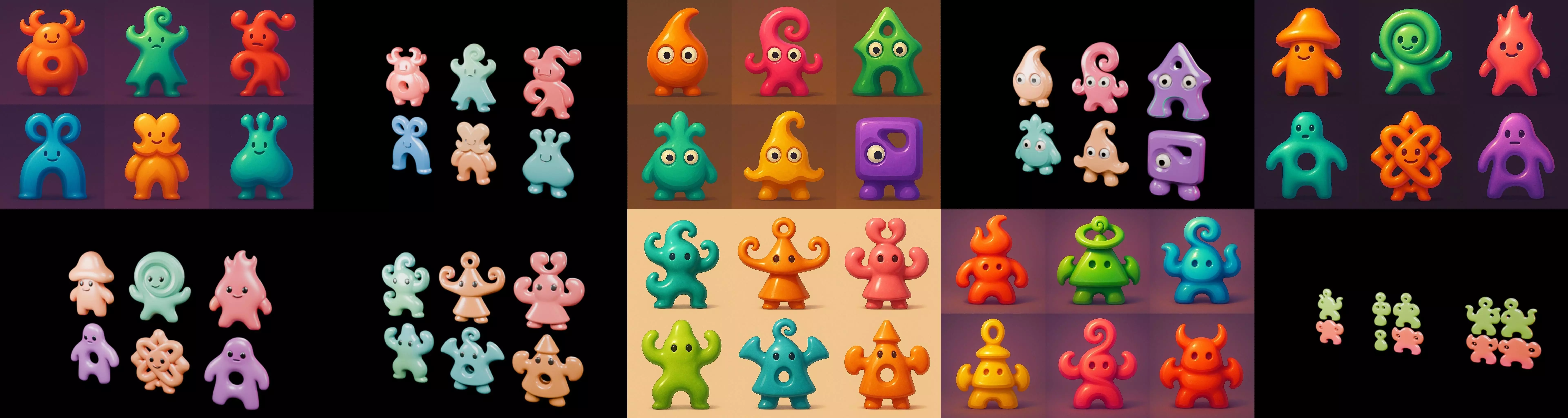 Humanoid Artefack bundle 14 pack 100 glb 3D model_14