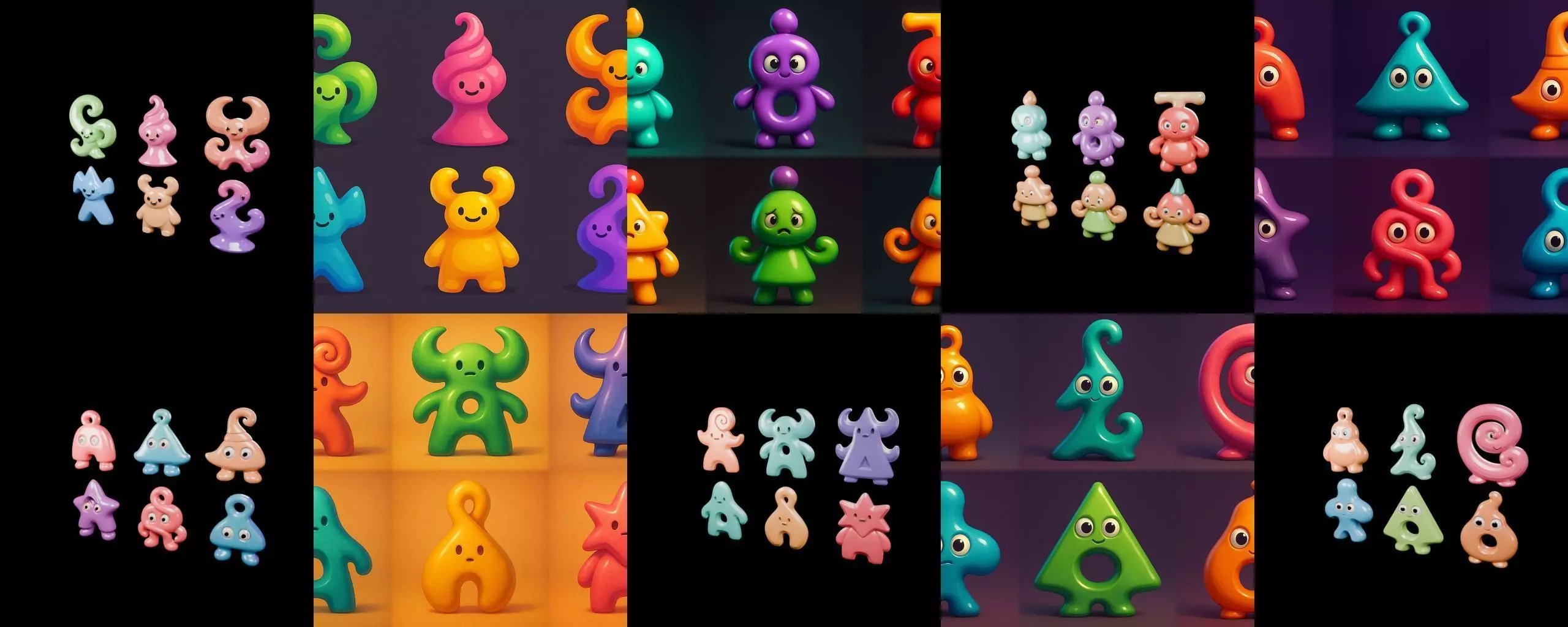 Humanoid Artefack bundle 14 pack 100 glb 3D model_3