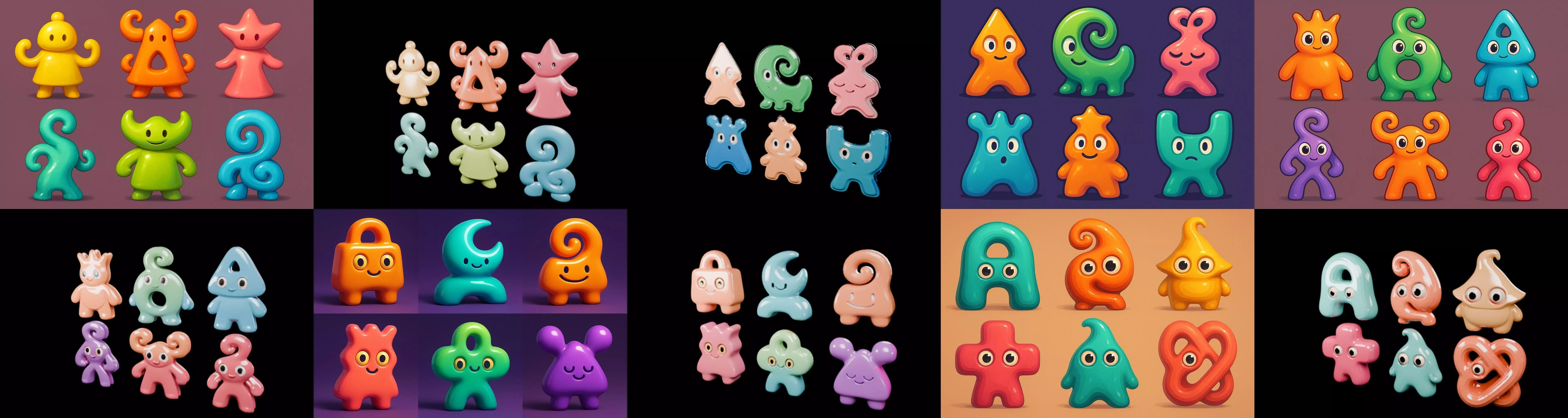 Humanoid Artefack bundle 14 pack 100 glb 3D model_18