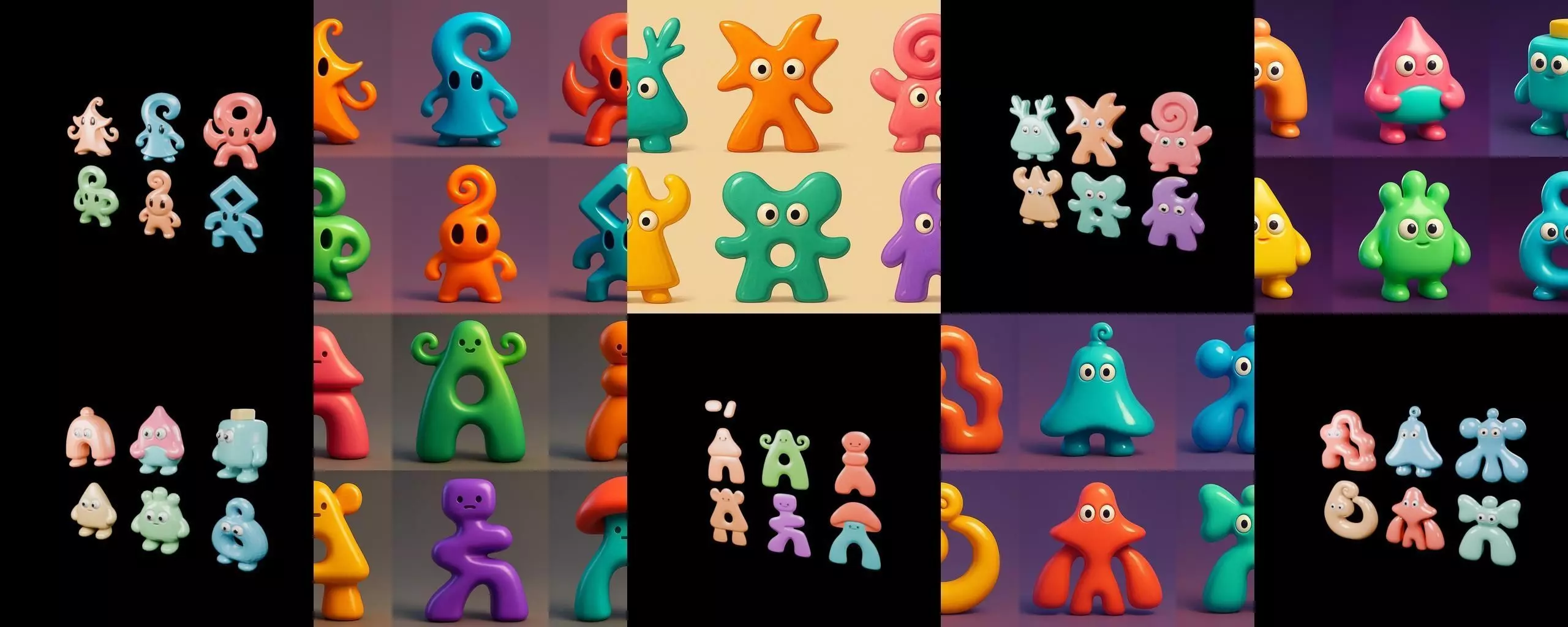 Humanoid Artefack bundle 14 pack 100 glb 3D model_17