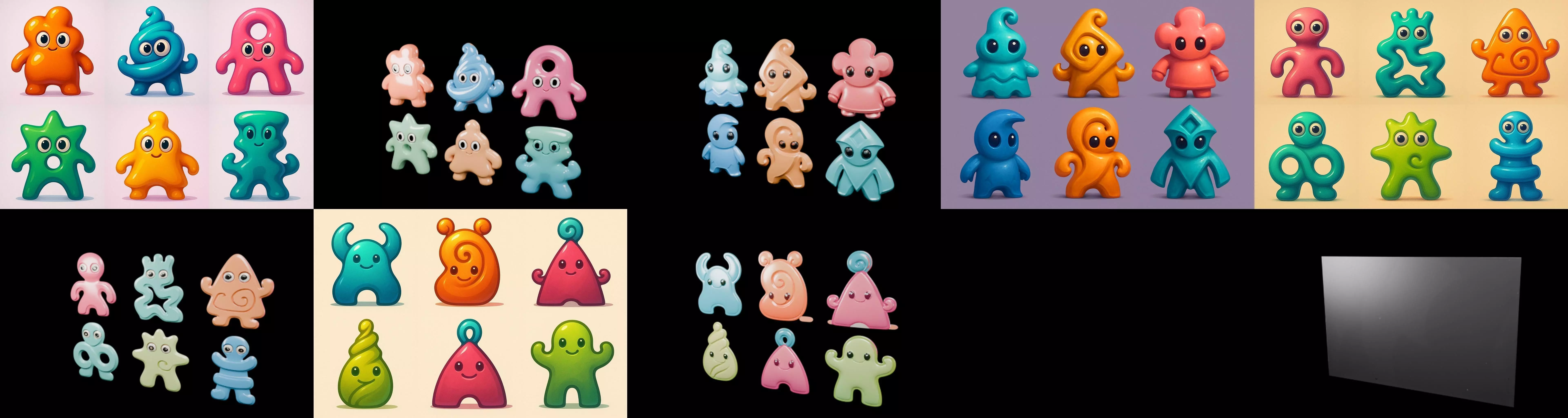 Humanoid Artefack bundle 14 pack 100 glb 3D model_12