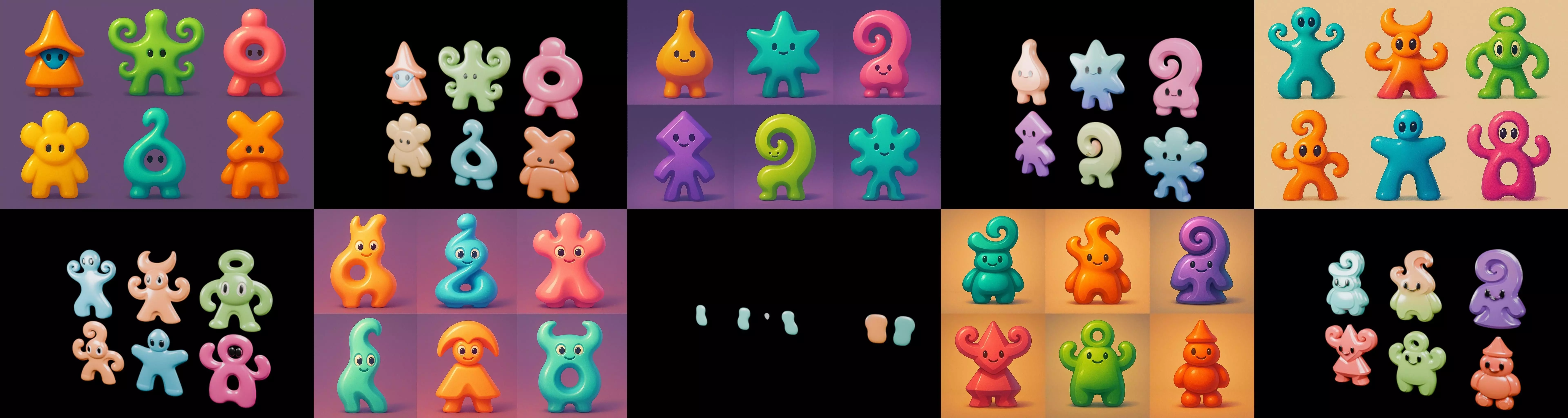 Humanoid Artefack bundle 13 pack 100 glb 3D model_12