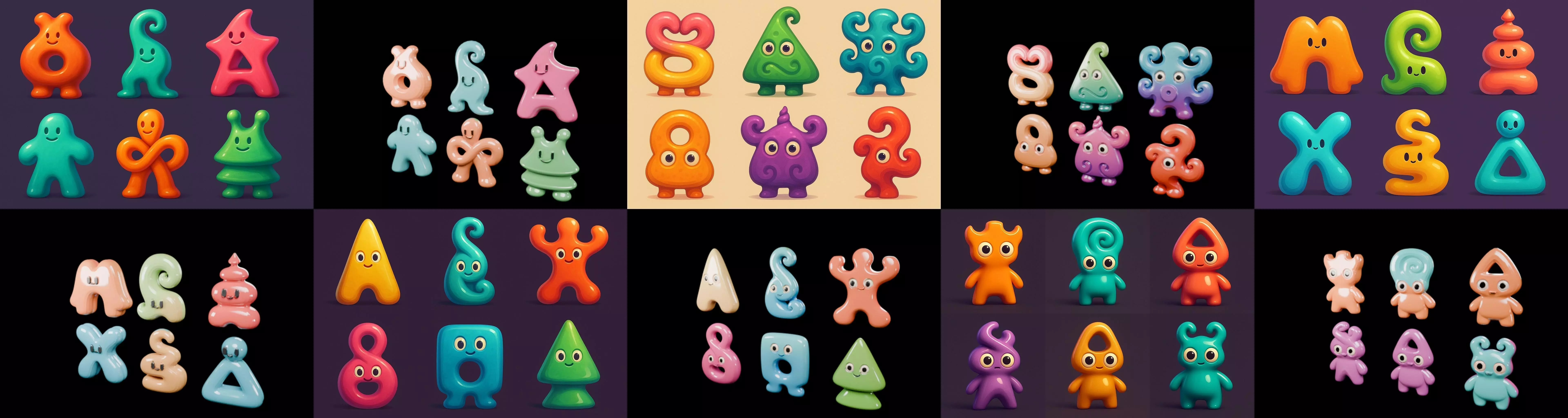 Humanoid Artefack bundle 13 pack 100 glb 3D model_14